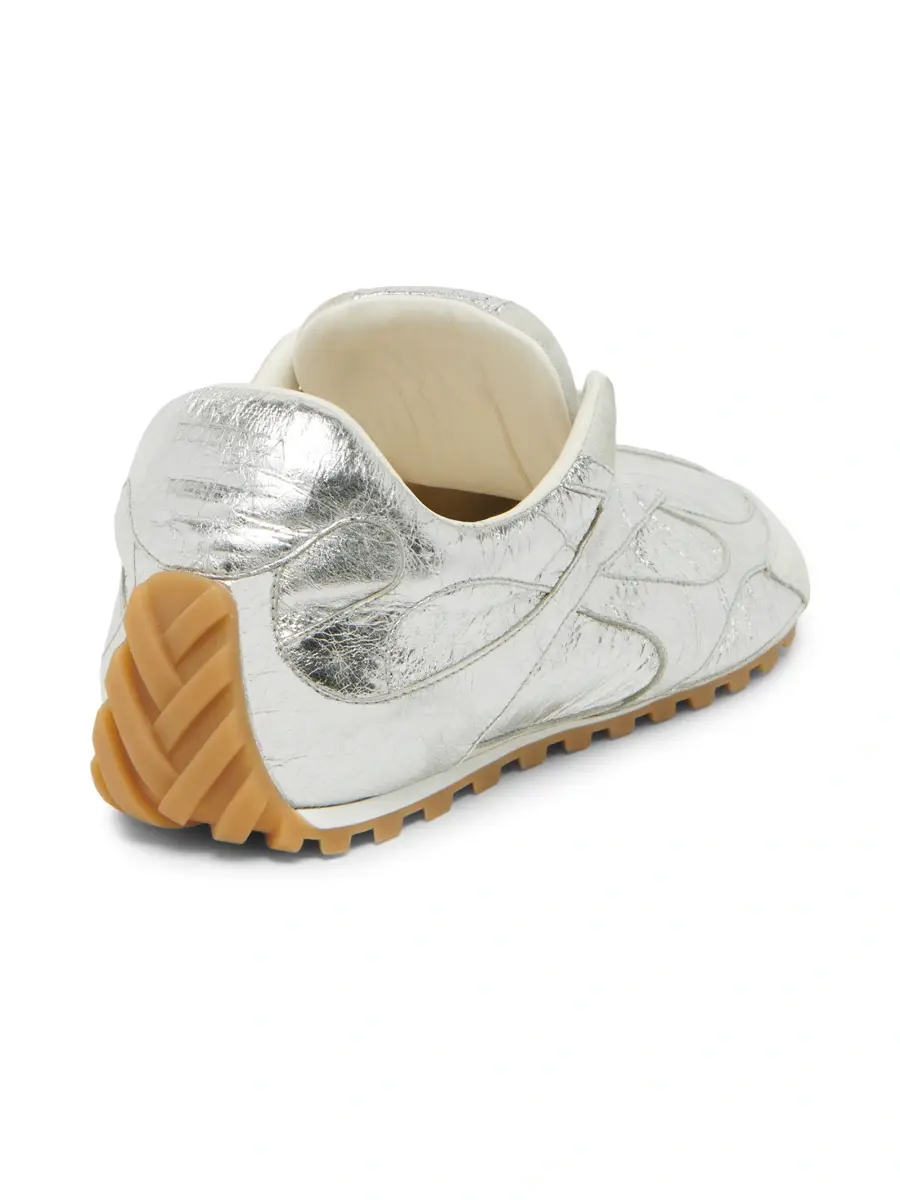 Bottega Veneta Men's Orbit Flash Metallic Leather Low-Top Sneakers | Thumbnail 3 Bottega Veneta Men's Orbit Flash Metallic Leather Low-Top Sneakers | Thumbnail 3