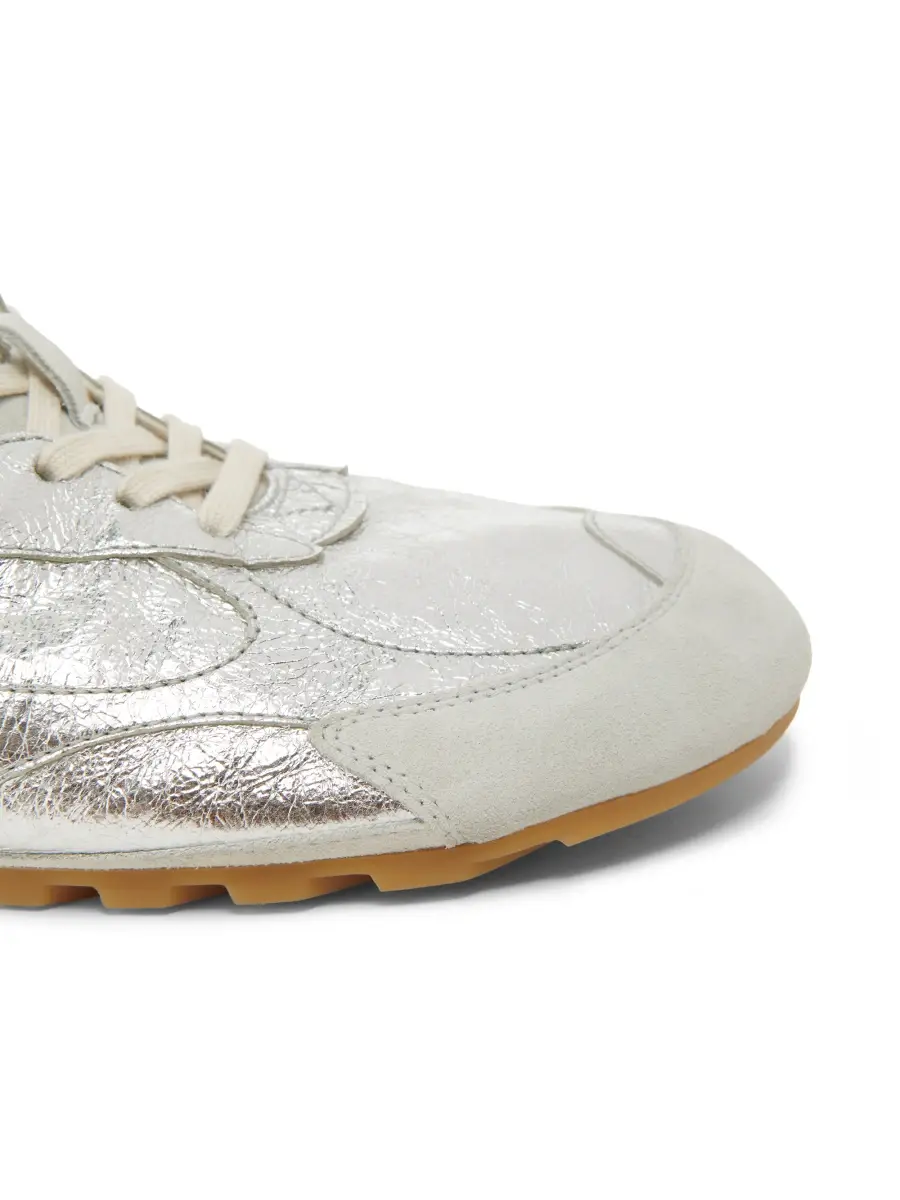 Bottega Veneta Men's Orbit Flash Metallic Leather Low-Top Sneakers | Thumbnail 5 Bottega Veneta Men's Orbit Flash Metallic Leather Low-Top Sneakers | Thumbnail 5