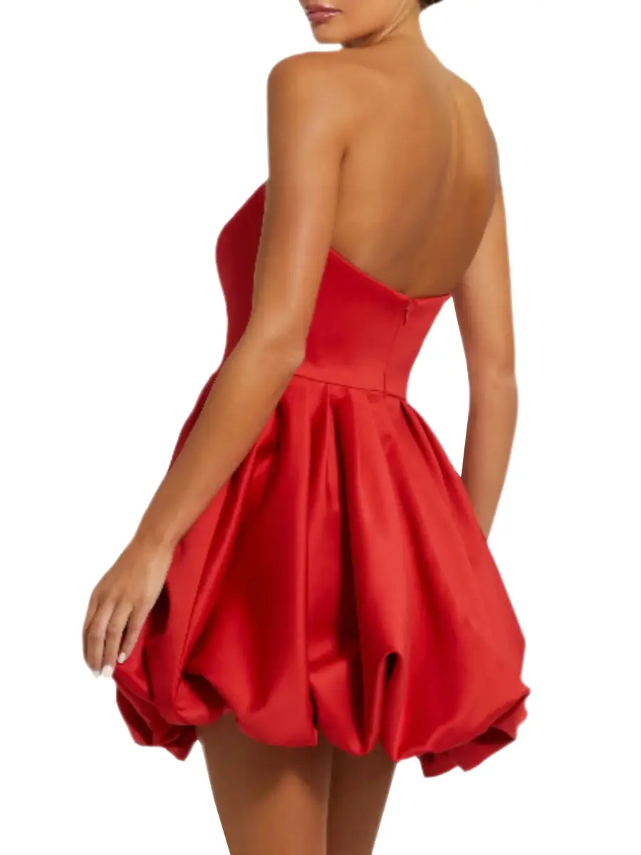 Mac Duggal Women's Rose Ruffle Bubble Minidress | Thumbnail 2 Mac Duggal Women's Rose Ruffle Bubble Minidress | Thumbnail 2