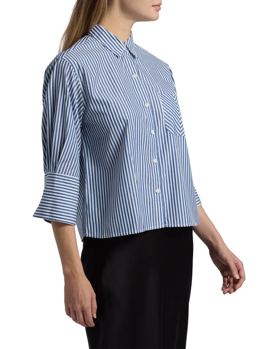 rag & bone Women's Lucia Striped Poplin Button-Front Shirt | Thumbnail 4 rag & bone Women's Lucia Striped Poplin Button-Front Shirt | Thumbnail 4