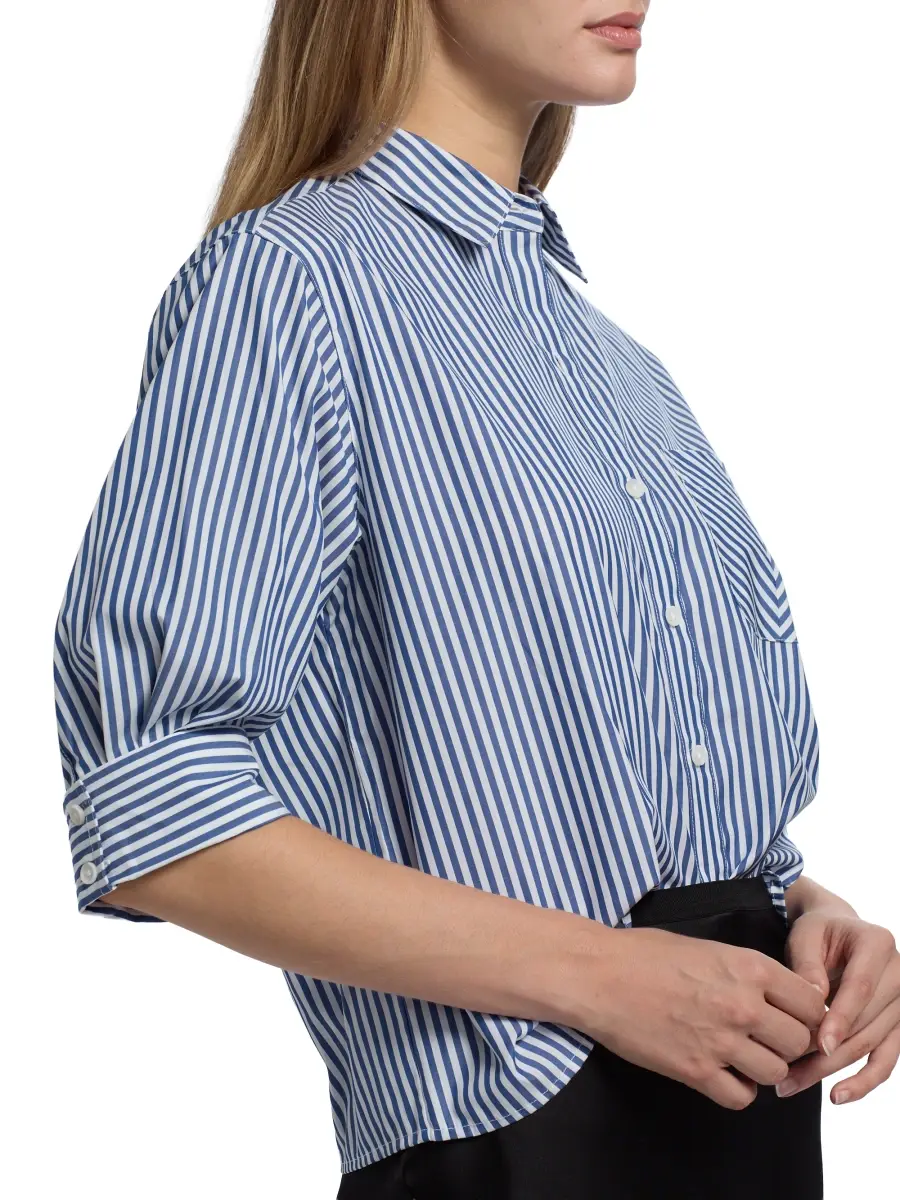rag & bone Women's Lucia Striped Poplin Button-Front Shirt | Thumbnail 6 rag & bone Women's Lucia Striped Poplin Button-Front Shirt | Thumbnail 6
