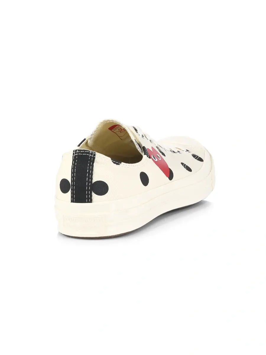 Comme des Garçons PLAY Unisex CdG Play x Converse Men's Polka Dot Low-Top Sneakers | Thumbnail 3 Comme des Garçons PLAY Unisex CdG Play x Converse Men's Polka Dot Low-Top Sneakers | Thumbnail 3