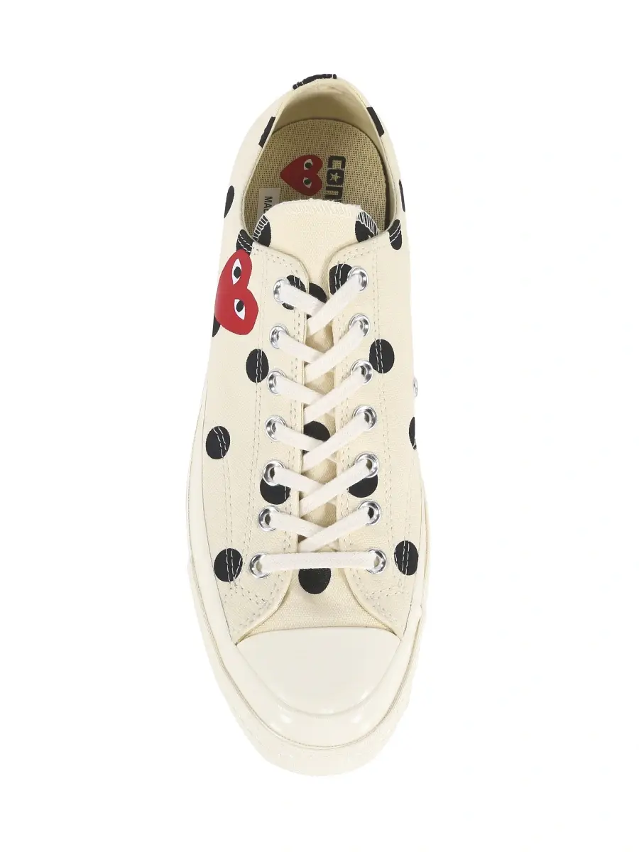 Comme des Garçons PLAY Unisex CdG Play x Converse Men's Polka Dot Low-Top Sneakers | Thumbnail 5 Comme des Garçons PLAY Unisex CdG Play x Converse Men's Polka Dot Low-Top Sneakers | Thumbnail 5