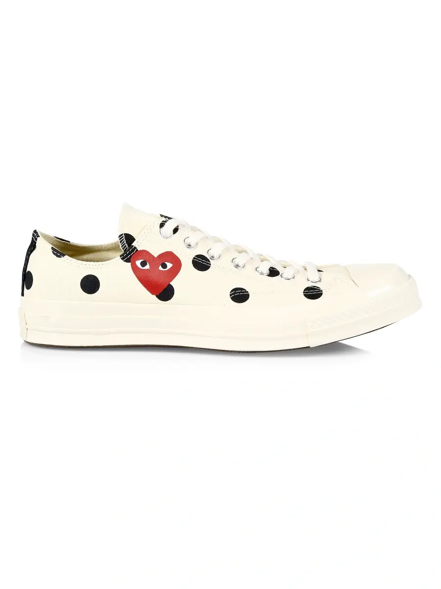 Comme des Garçons PLAY Unisex CdG Play x Converse Men's Polka Dot Low-Top Sneakers