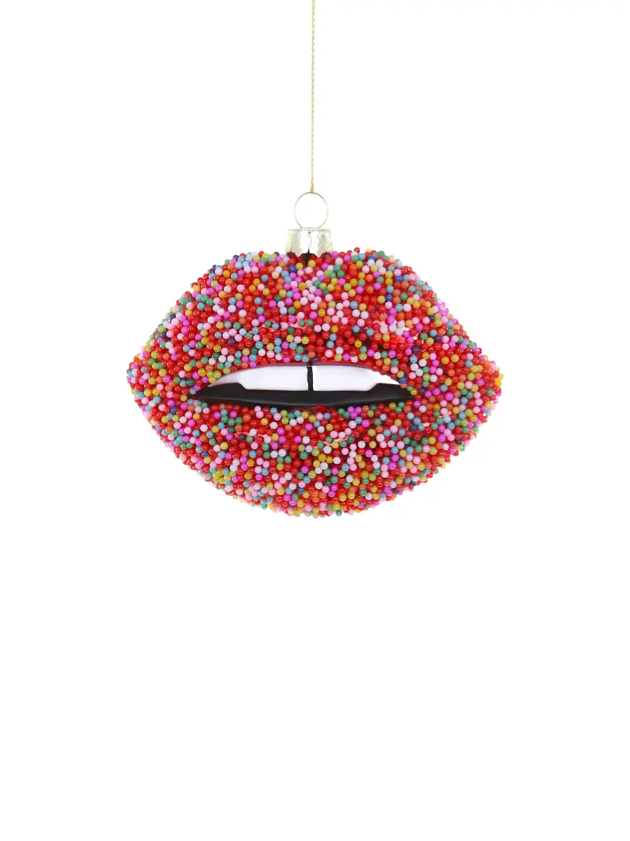 Candy Lips Glass Ornament Candy Lips Glass Ornament