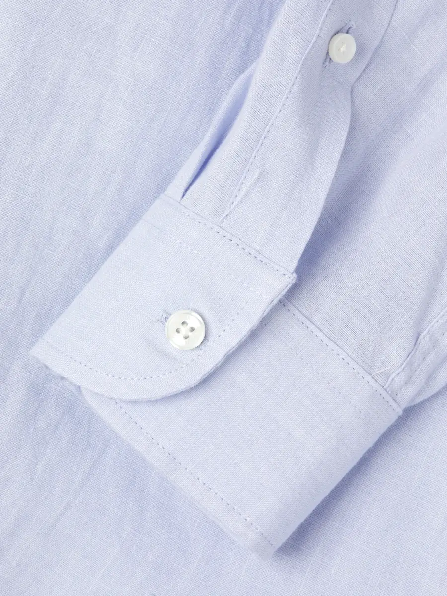 Orlebar Brown Men's Justin Linen Button-Front Shirt | Thumbnail 6 Orlebar Brown Men's Justin Linen Button-Front Shirt | Thumbnail 6