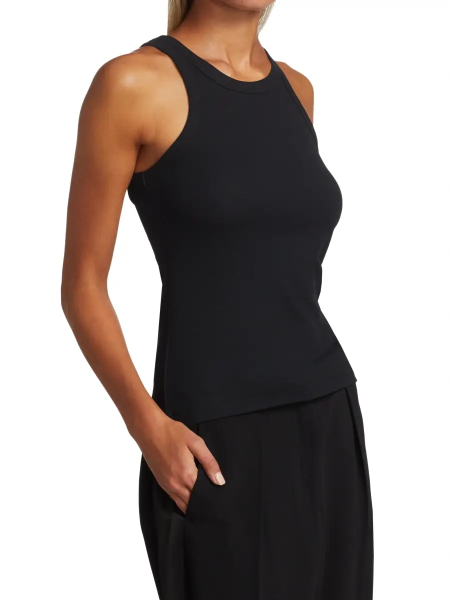 TOTEME Women's Curved Rib Tank Top | Thumbnail 4 TOTEME Women's Curved Rib Tank Top | Thumbnail 4