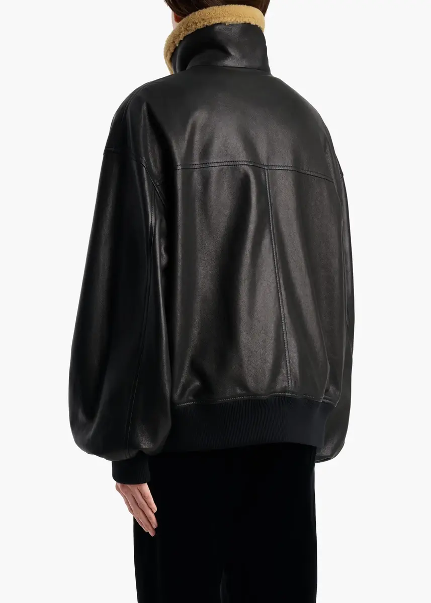 Khaite Sandor Jacket In Black Leather | Thumbnail 4 Khaite Sandor Jacket In Black Leather | Thumbnail 4