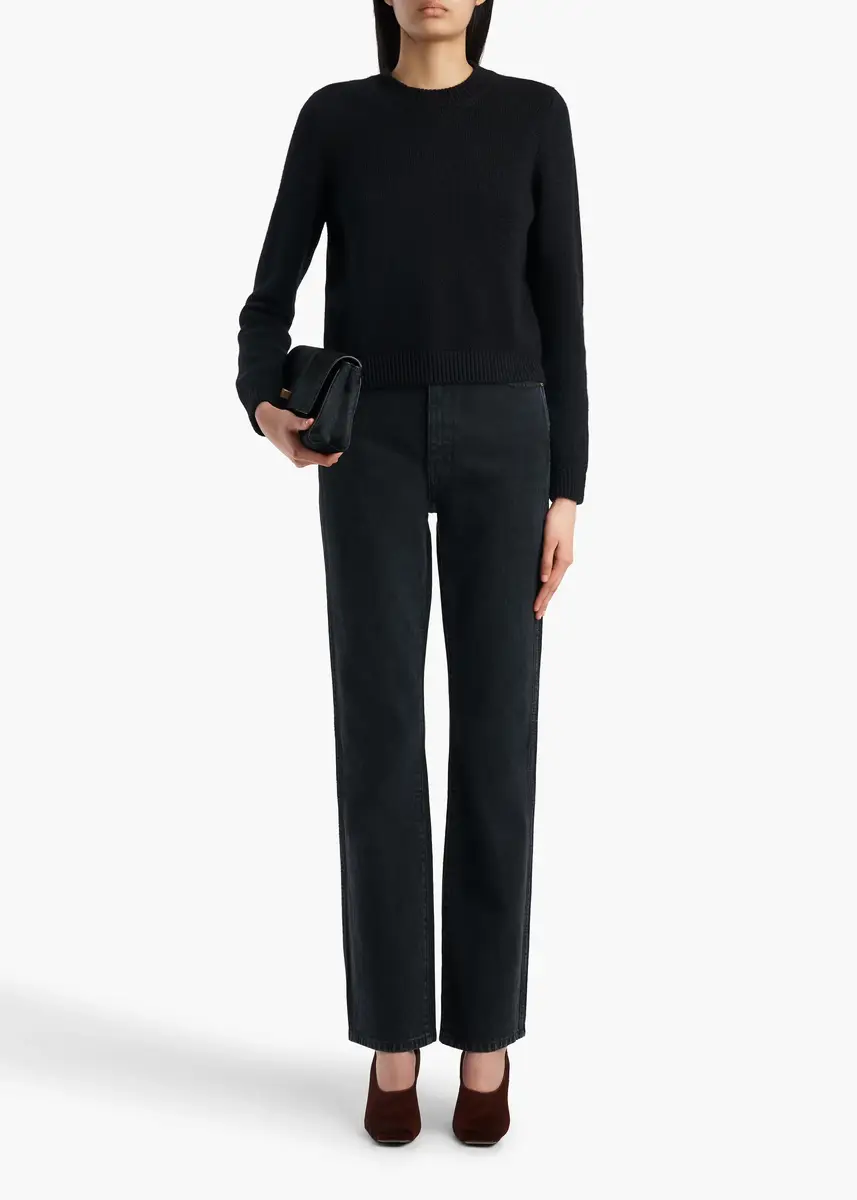 Khaite Leta Sweater In Black | Thumbnail 2 Khaite Leta Sweater In Black | Thumbnail 2