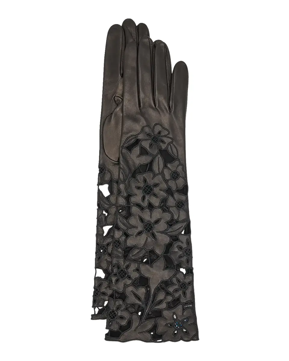 PORTOLANO Cut-Out Floral Nappa Leather Gloves | Thumbnail 2 PORTOLANO Cut-Out Floral Nappa Leather Gloves | Thumbnail 2