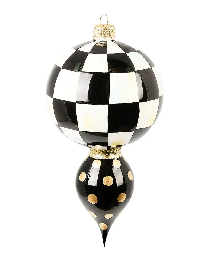 Courtly Noel Drop Glass Christmas Ornament Courtly Noel Drop Glass Christmas Ornament