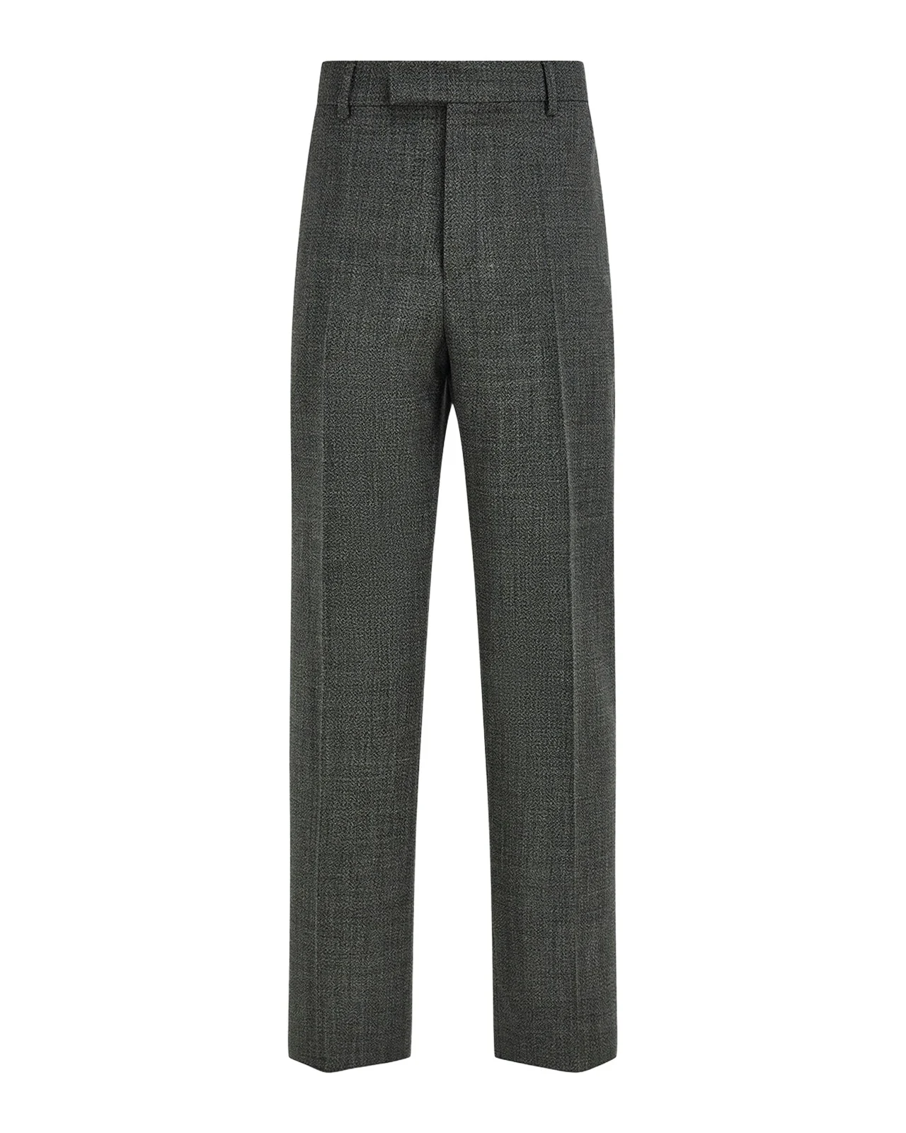 Ferragamo Men's Wool Chevron Tailored Trousers