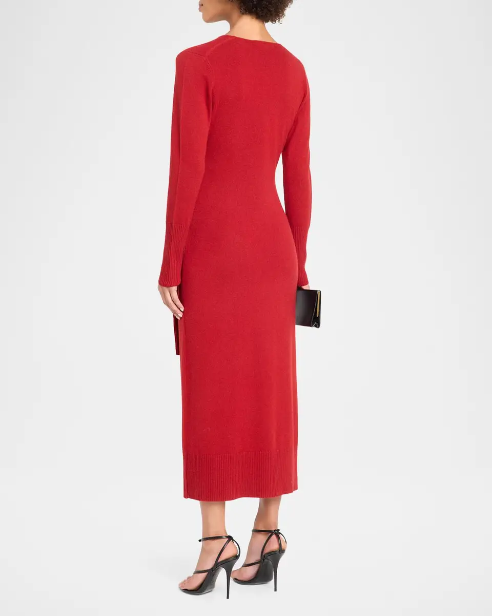 Veronica Beard Salomez Knit Wrap Midi Dress | Thumbnail 3