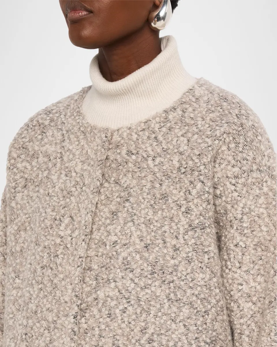 Eileen Fisher Crewneck Boucle Alpaca-Wool Coat | Thumbnail 5 Eileen Fisher Crewneck Boucle Alpaca-Wool Coat | Thumbnail 5