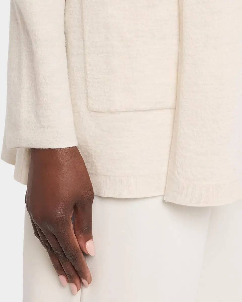 Eileen Fisher Hooded Open-Front Wool Cardigan | Thumbnail 5 Eileen Fisher Hooded Open-Front Wool Cardigan | Thumbnail 5