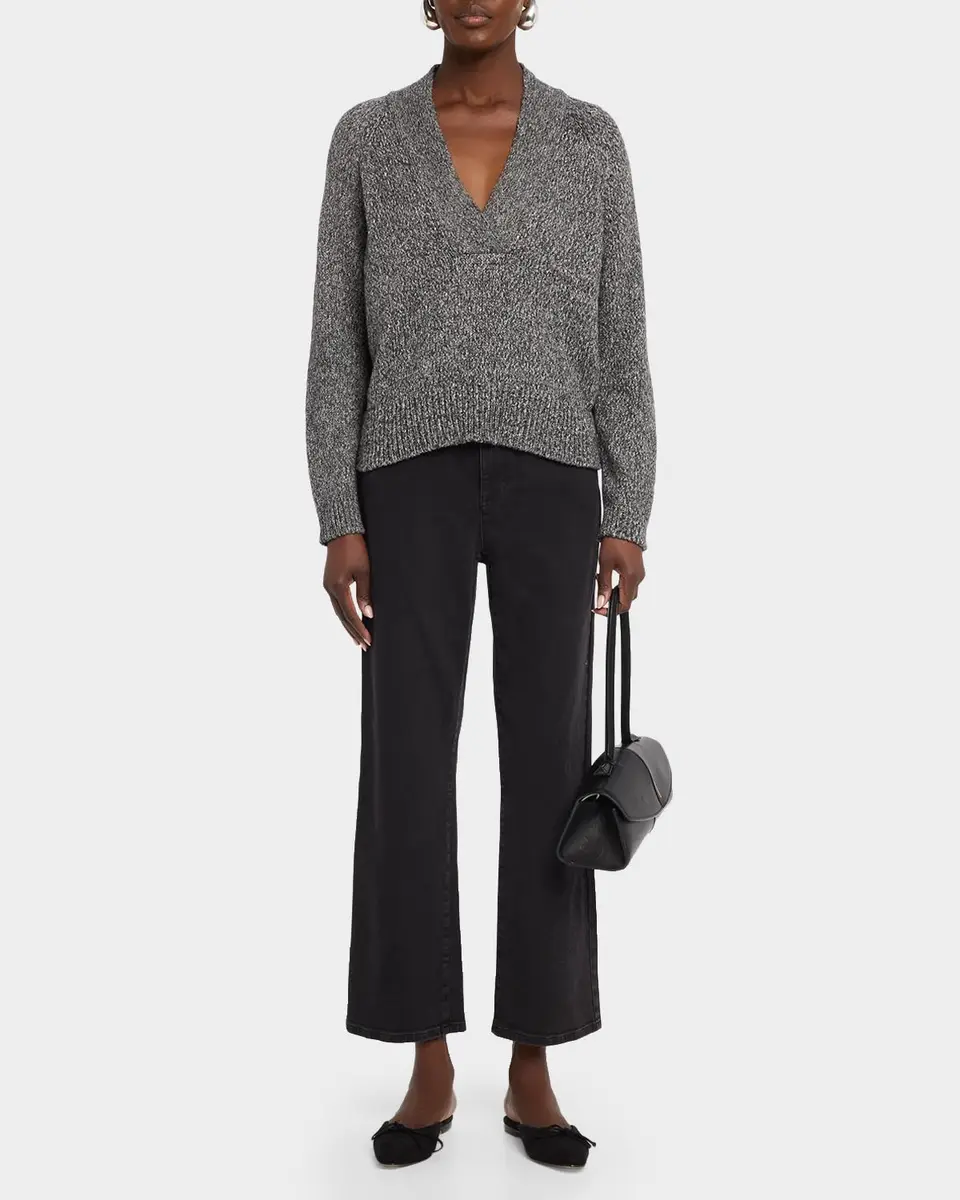 Eileen Fisher Cropped Straight-Leg Stretch Cotton Jeans | Thumbnail 2