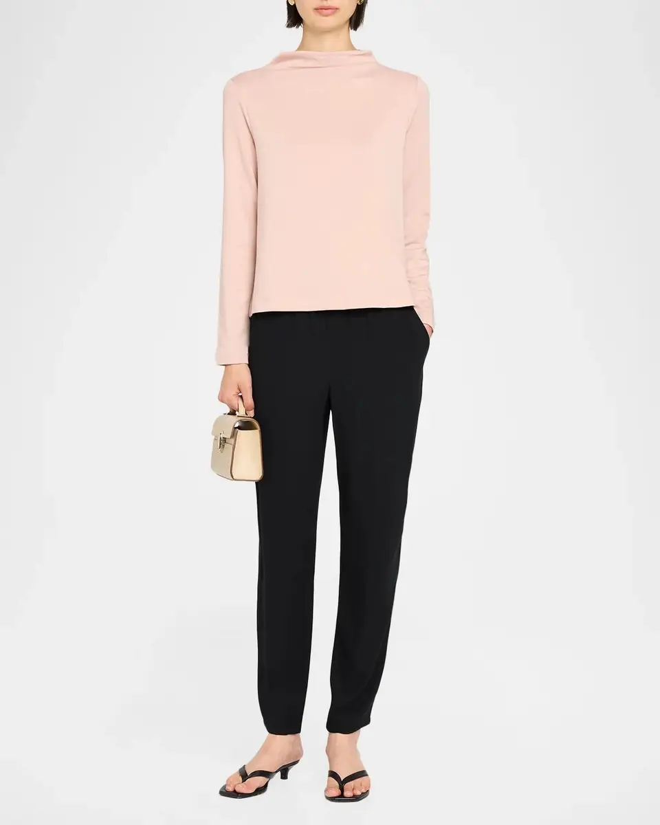 Eileen Fisher Funnel-Neck Terry Top | Thumbnail 2 Eileen Fisher Funnel-Neck Terry Top | Thumbnail 2