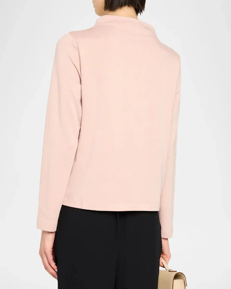 Eileen Fisher Funnel-Neck Terry Top | Thumbnail 3 Eileen Fisher Funnel-Neck Terry Top | Thumbnail 3