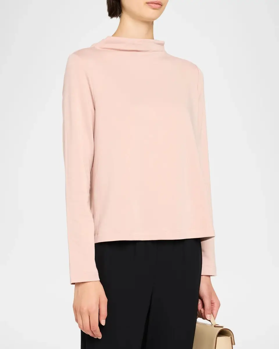 Eileen Fisher Funnel-Neck Terry Top | Thumbnail 4 Eileen Fisher Funnel-Neck Terry Top | Thumbnail 4