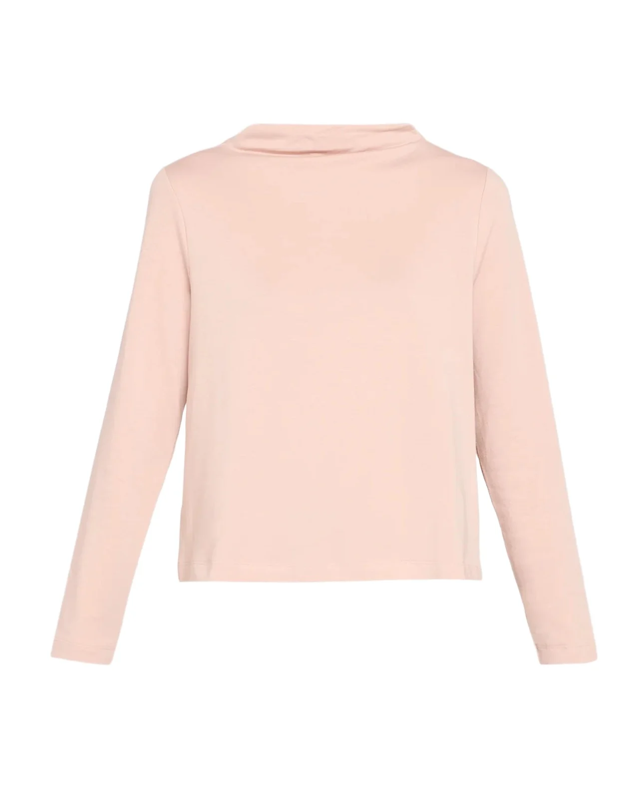 Funnel-Neck Terry Top