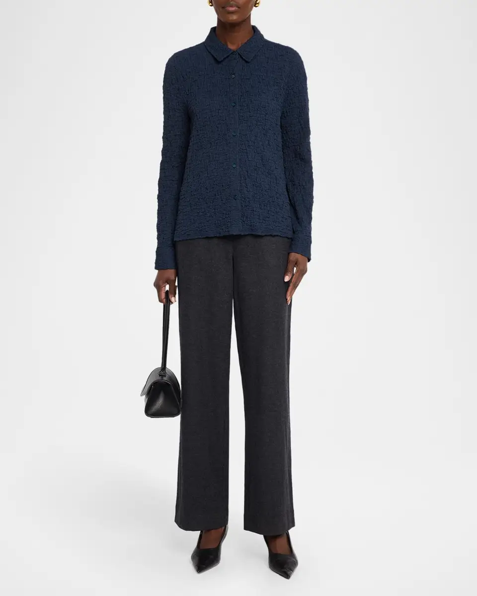 Eileen Fisher Straight-Leg Wool Jersey Trousers | Thumbnail 2 Eileen Fisher Straight-Leg Wool Jersey Trousers | Thumbnail 2