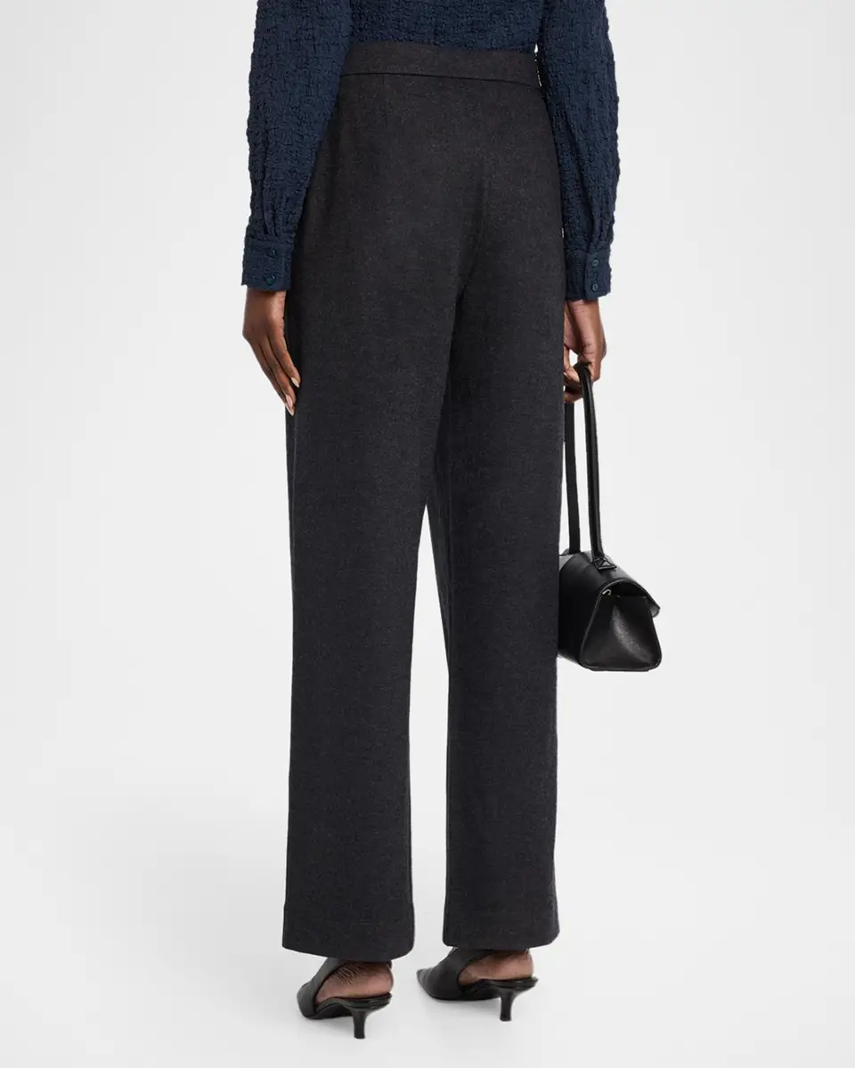 Eileen Fisher Straight-Leg Wool Jersey Trousers | Thumbnail 3 Eileen Fisher Straight-Leg Wool Jersey Trousers | Thumbnail 3