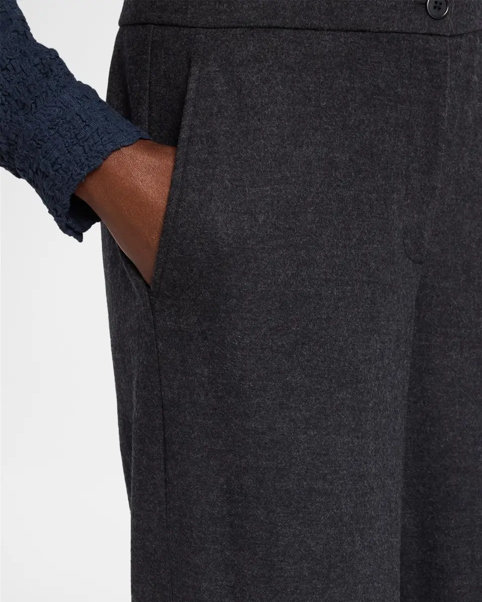 Eileen Fisher Straight-Leg Wool Jersey Trousers | Thumbnail 5 Eileen Fisher Straight-Leg Wool Jersey Trousers | Thumbnail 5