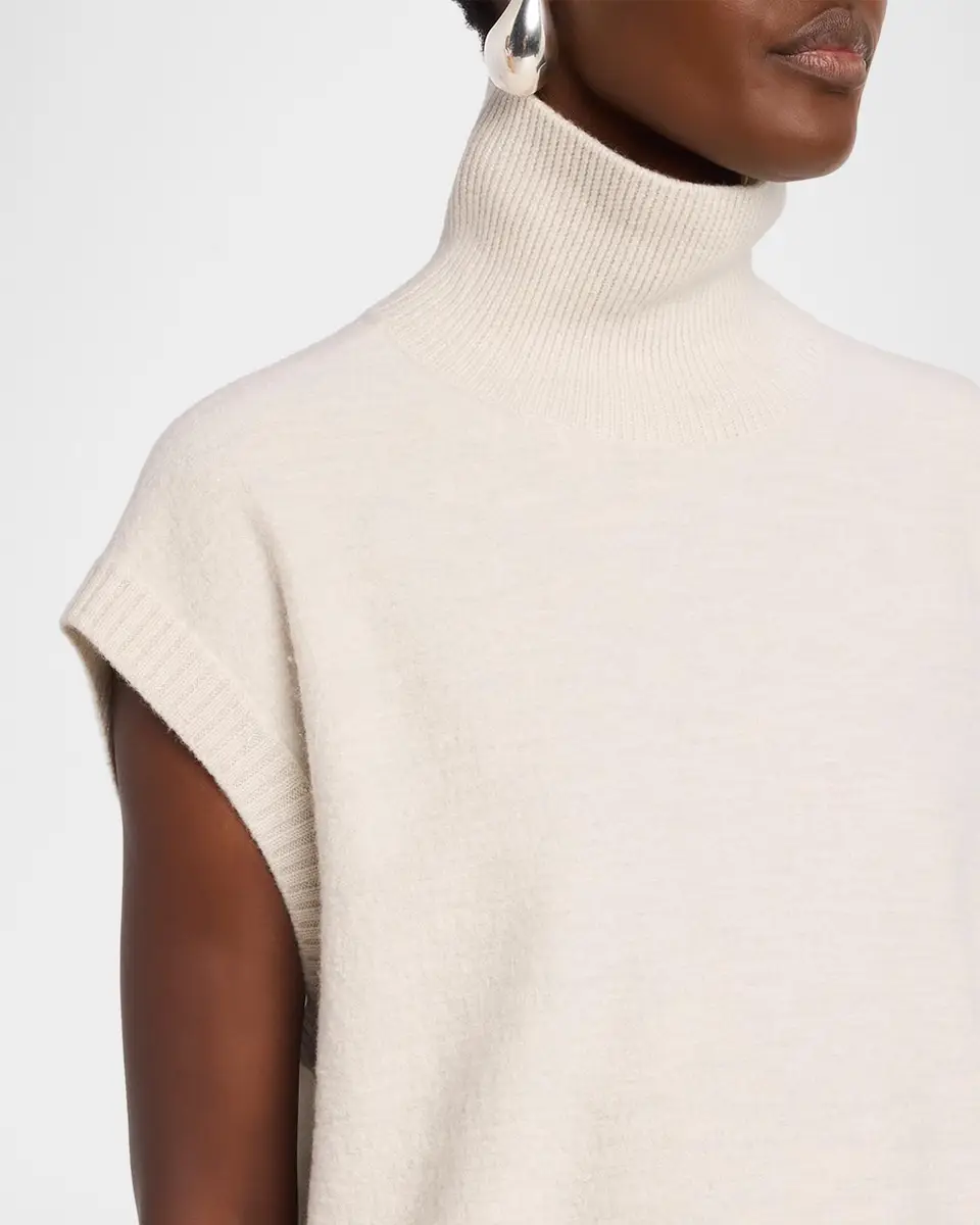 Eileen Fisher Cap-Sleeve Turtleneck Wool Sweater | Thumbnail 5 Eileen Fisher Cap-Sleeve Turtleneck Wool Sweater | Thumbnail 5