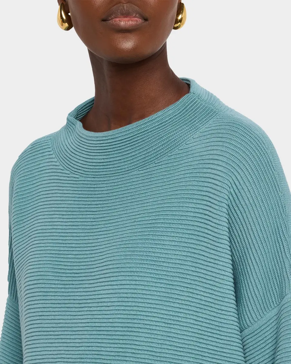 Eileen Fisher Ribbed Funnel-Neck Sweater | Thumbnail 5 Eileen Fisher Ribbed Funnel-Neck Sweater | Thumbnail 5
