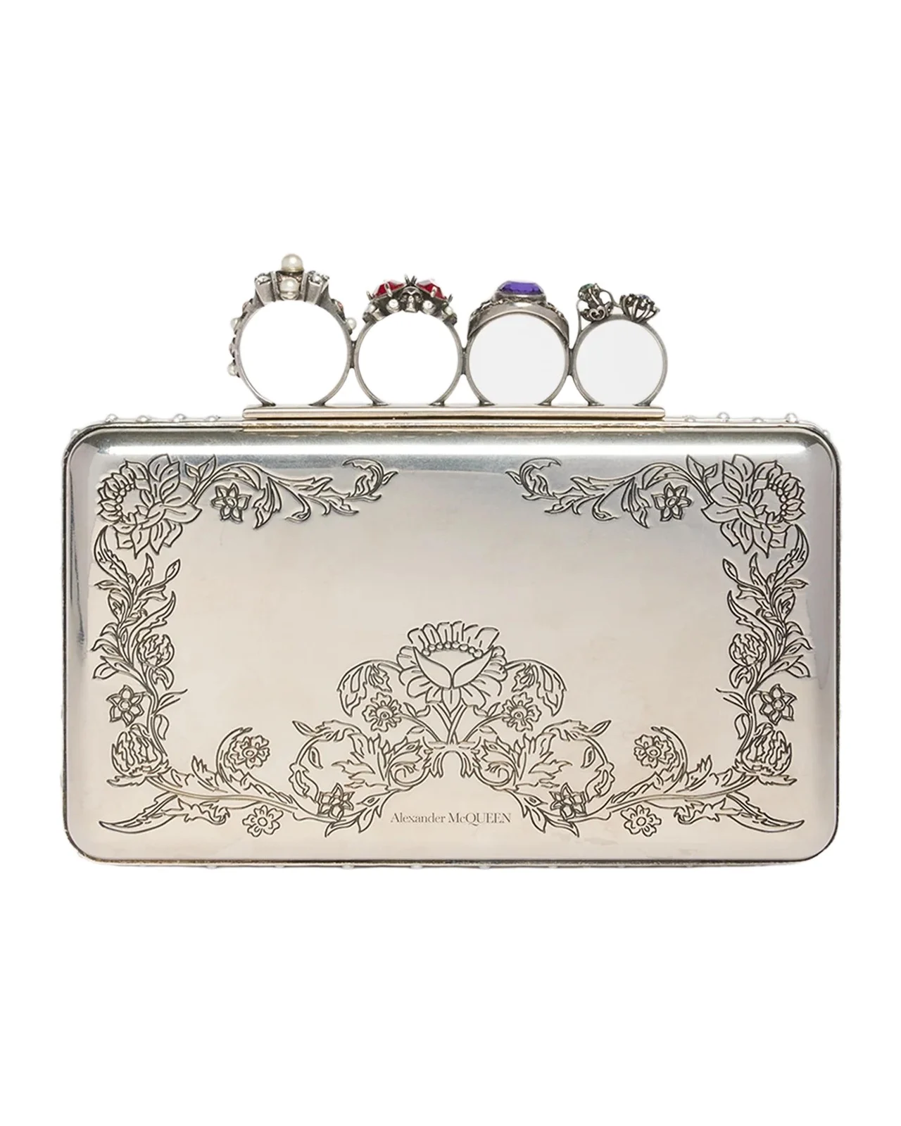 Vanitas Floral Etched Clutch Bag Vanitas Floral Etched Clutch Bag