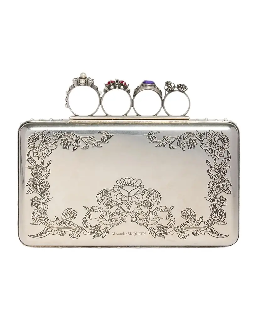 Vanitas Floral Etched Clutch Bag Vanitas Floral Etched Clutch Bag