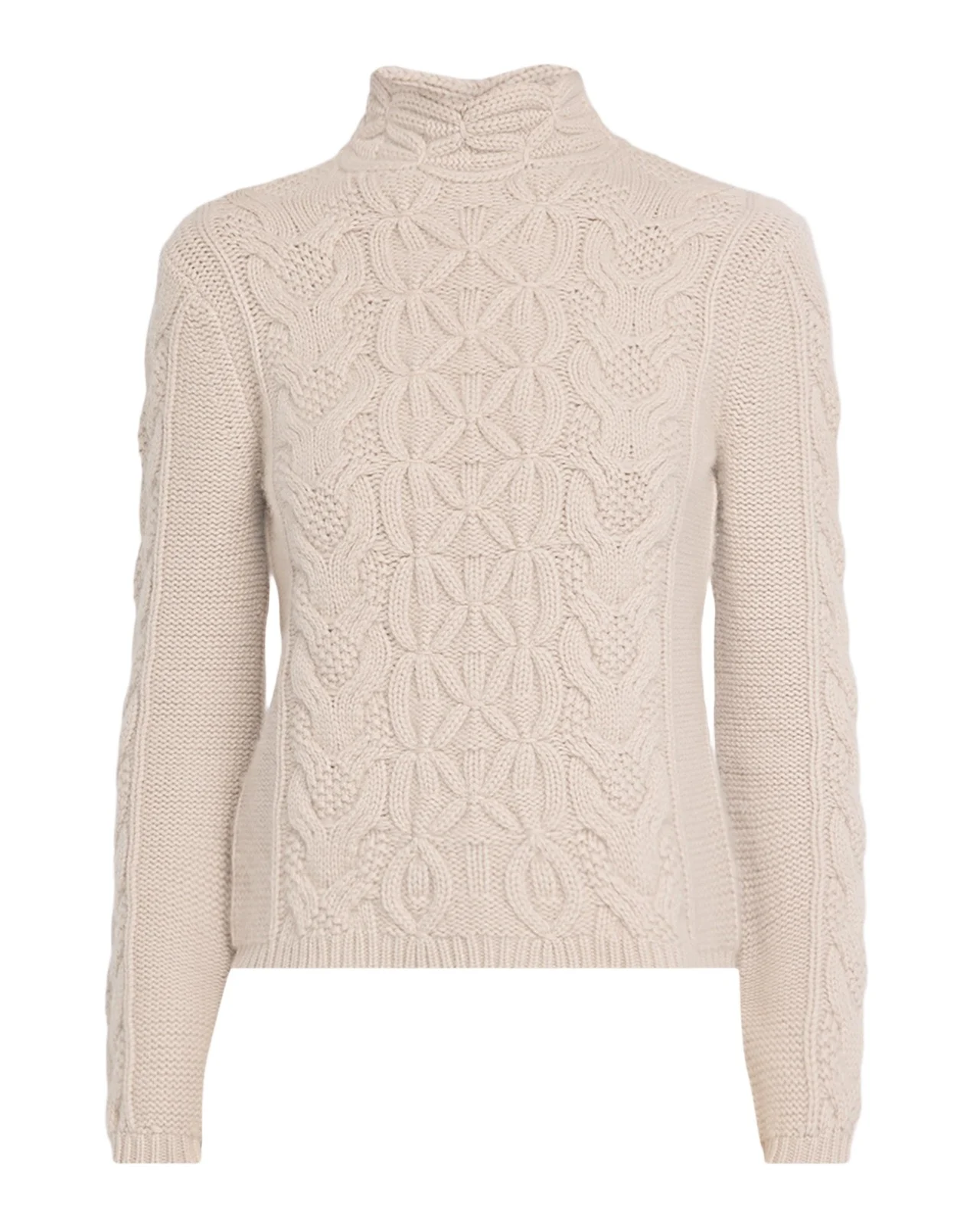 TSE Cashmere Cashmere Mixed Cable-Knit Mock-Neck Sweater