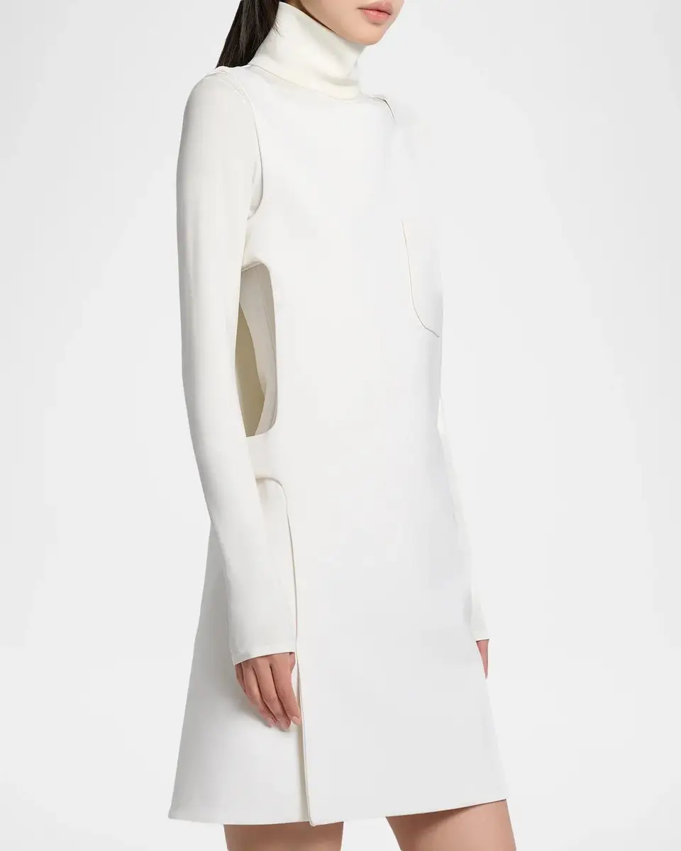 Courrèges Square-Neck Sleeveless Cut-Out Mini Dress | Thumbnail 4 Courrèges Square-Neck Sleeveless Cut-Out Mini Dress | Thumbnail 4