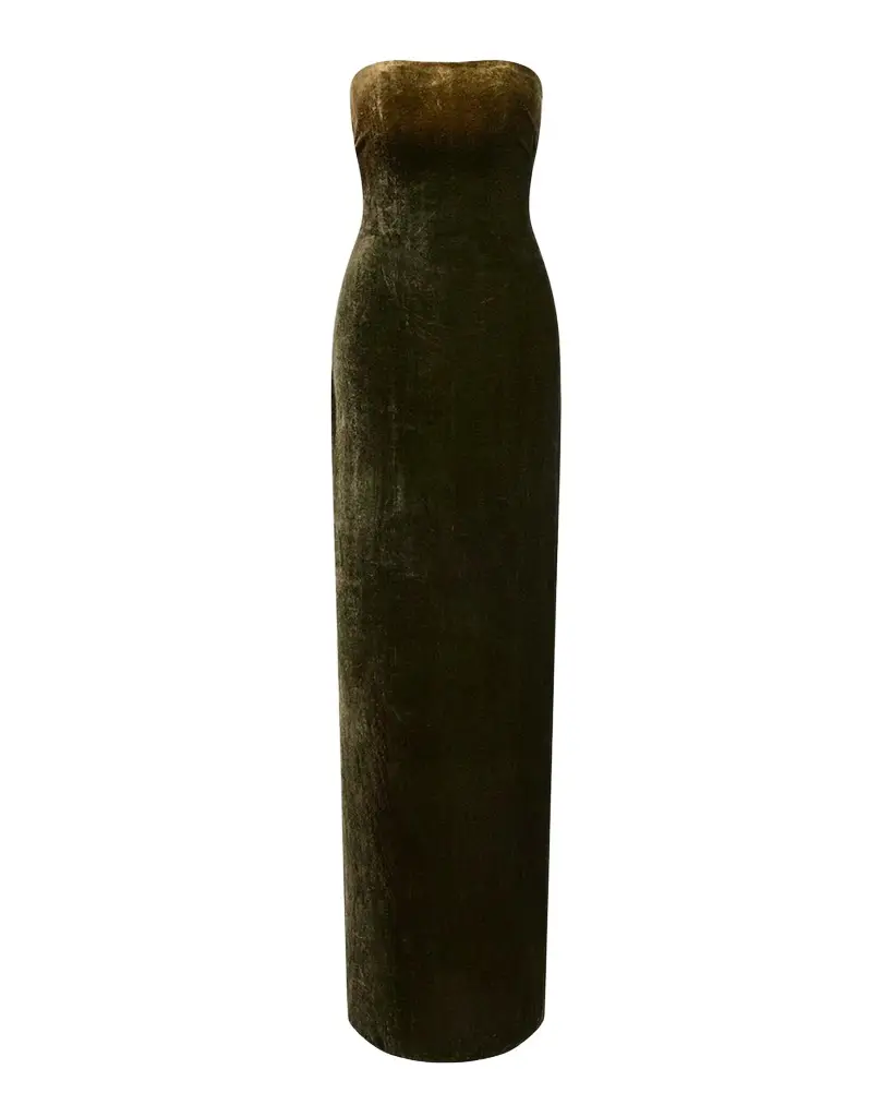 Ralph Lauren Collection Farley Velvet Evening Dress