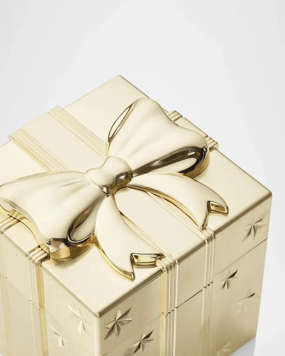 Waterford Crystal Golden Christmas Present Box | Thumbnail 2 Waterford Crystal Golden Christmas Present Box | Thumbnail 2