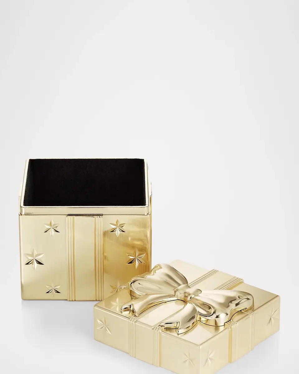 Waterford Crystal Golden Christmas Present Box | Thumbnail 3 Waterford Crystal Golden Christmas Present Box | Thumbnail 3