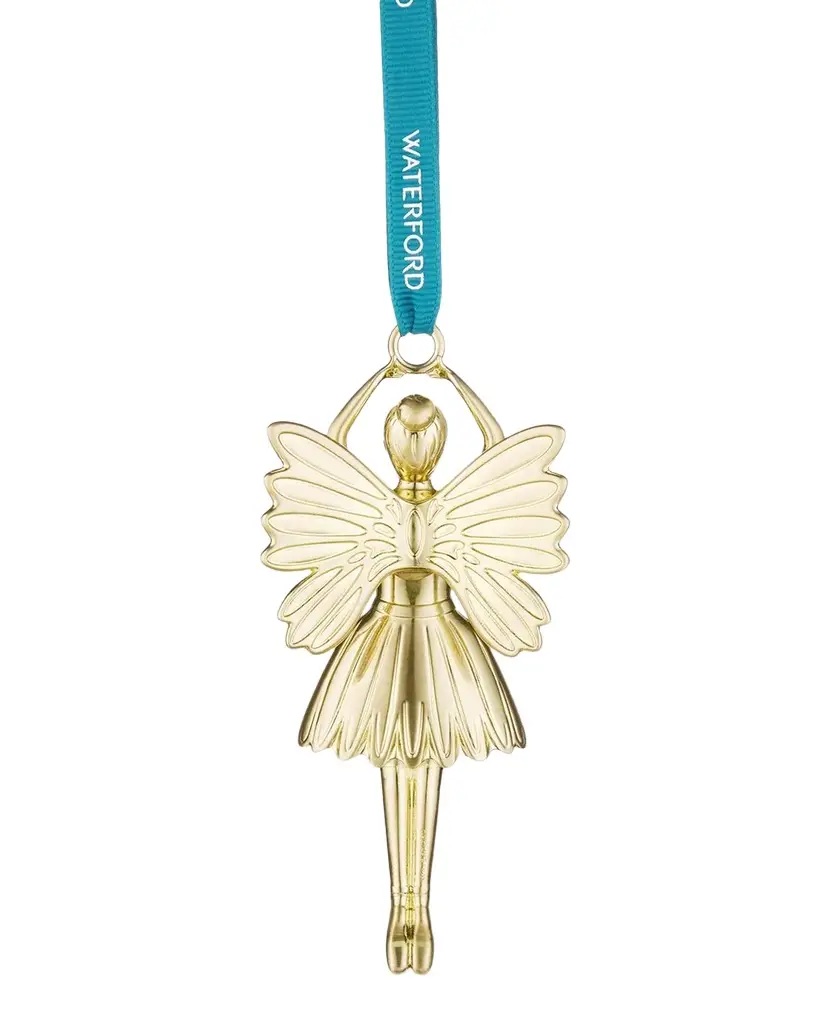 Waterford Crystal Golden Sugar Plum Christmas Ornament