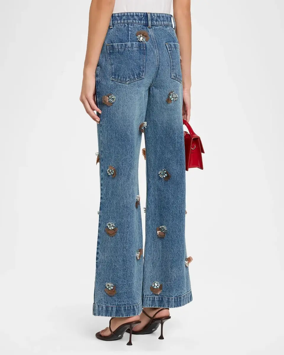JBQ Wylder Floral Appliqué Jeans | Thumbnail 3