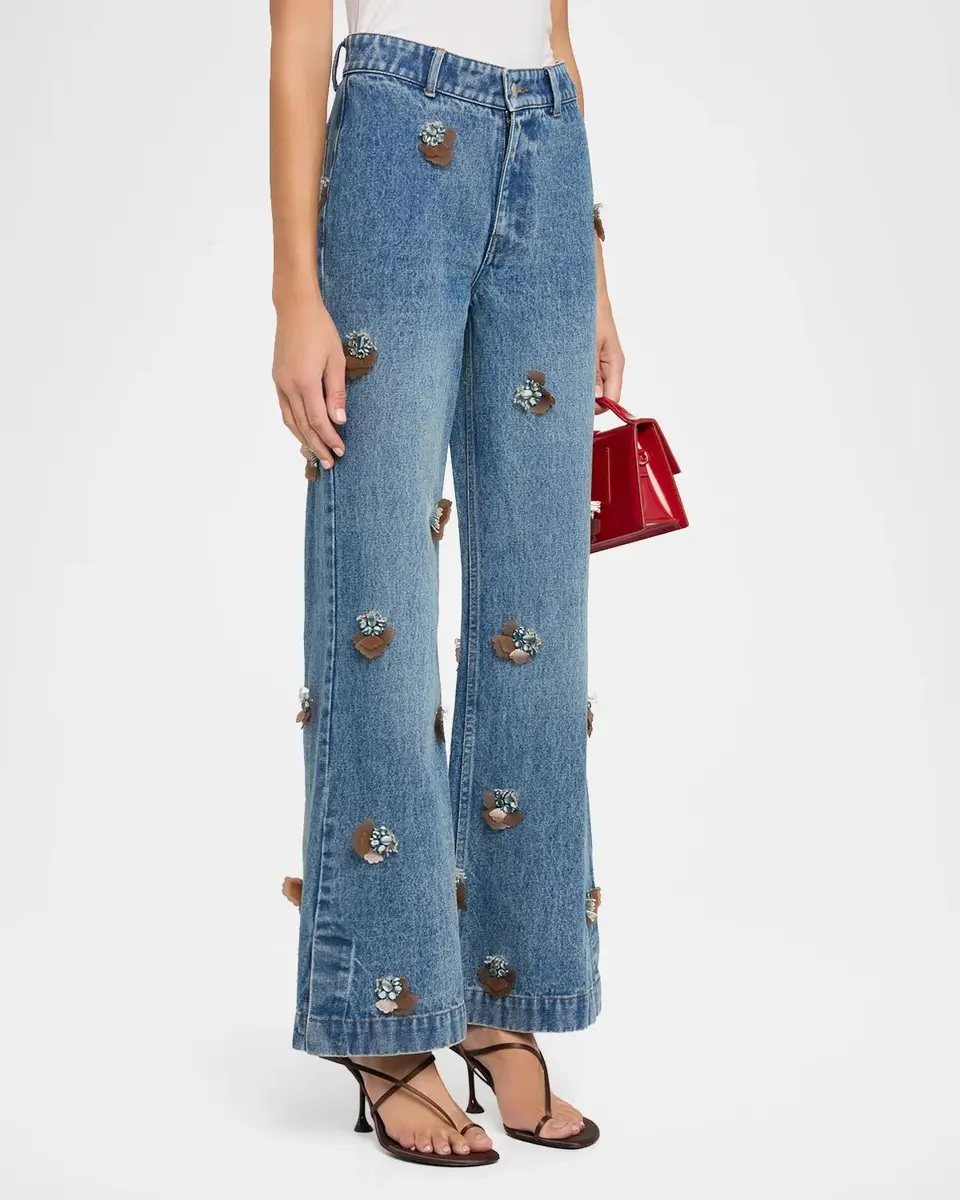 JBQ Wylder Floral Appliqué Jeans | Thumbnail 4
