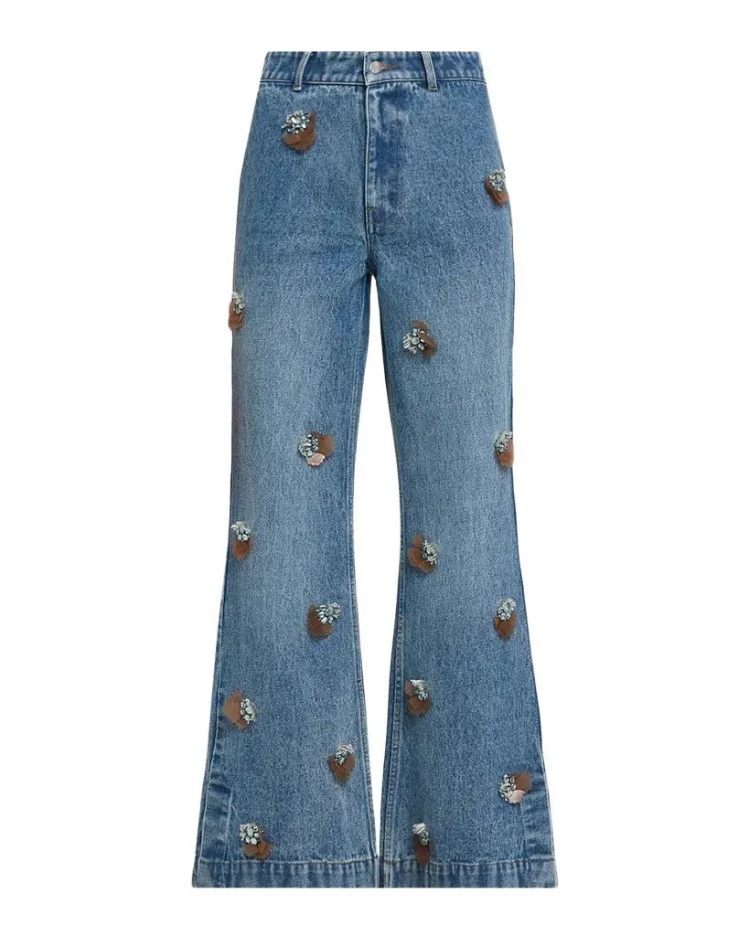 Wylder Floral Appliqué Jeans
