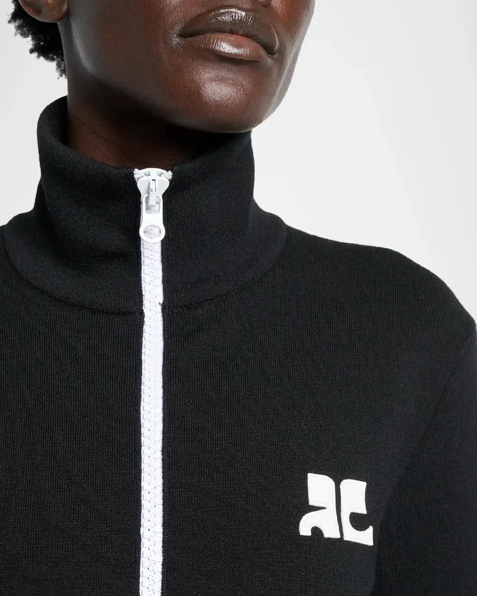 Courrèges Bicolor Jersey Zip-Up Track Jacket | Thumbnail 5 Courrèges Bicolor Jersey Zip-Up Track Jacket | Thumbnail 5
