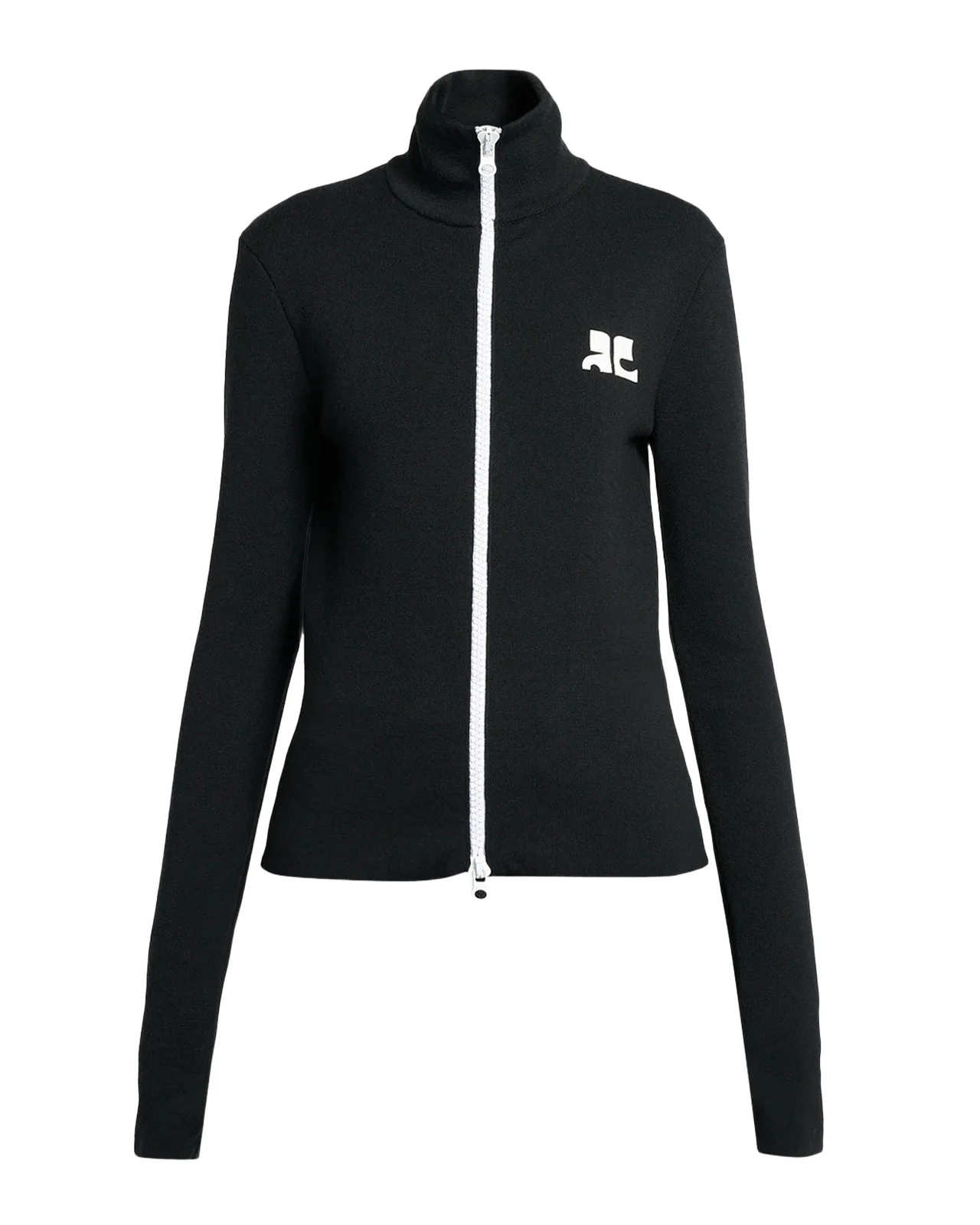 Courrèges Bicolor Jersey Zip-Up Track Jacket