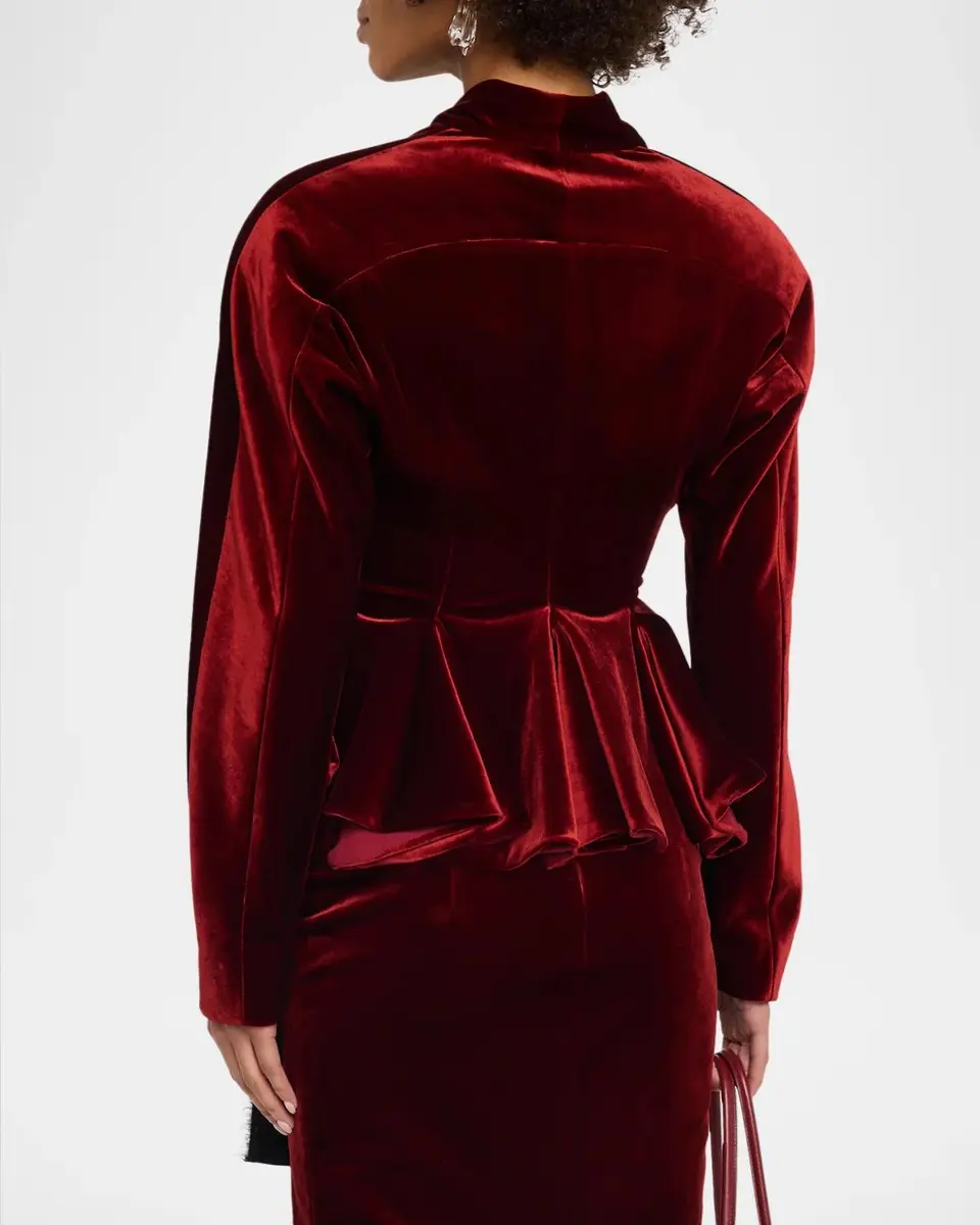 Alberta Ferretti Velvet Wrap Jacket | Thumbnail 3 Alberta Ferretti Velvet Wrap Jacket | Thumbnail 3