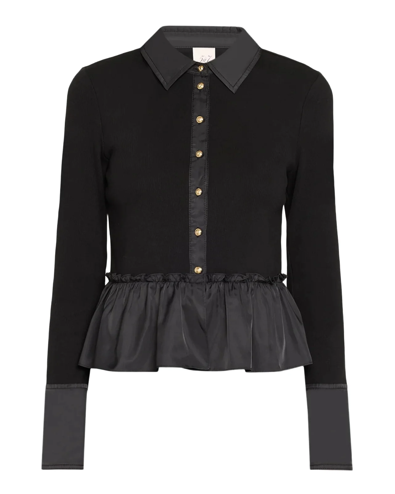 Salem Peplum Button-Front Top Salem Peplum Button-Front Top