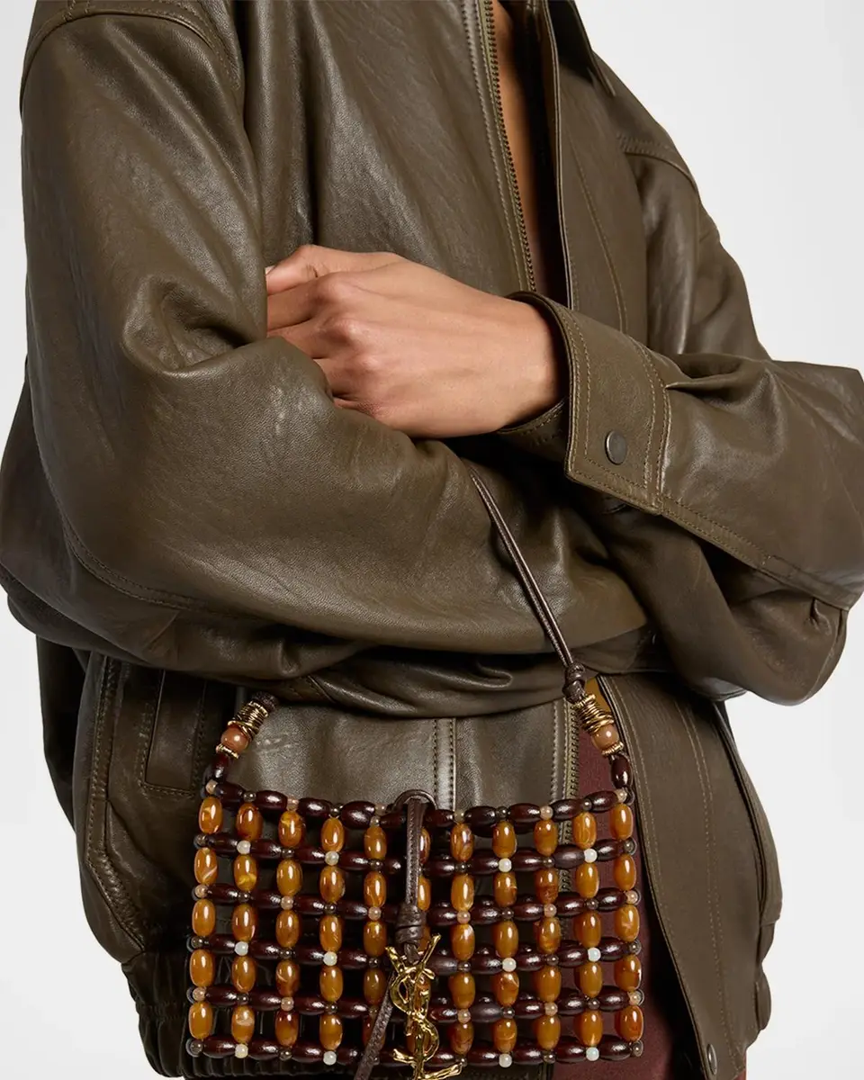 Saint Laurent Evening Beaded Shoulder Bag | Thumbnail 2