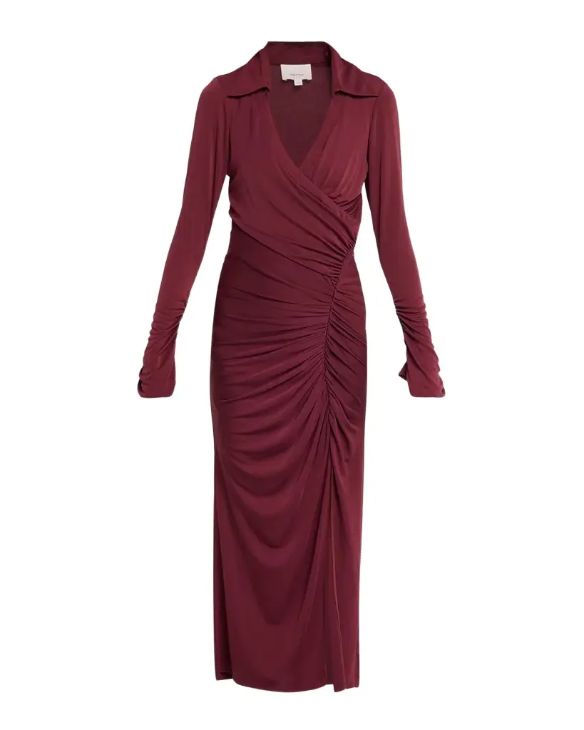 Fabia Gathered Long-Sleeve Dress Fabia Gathered Long-Sleeve Dress