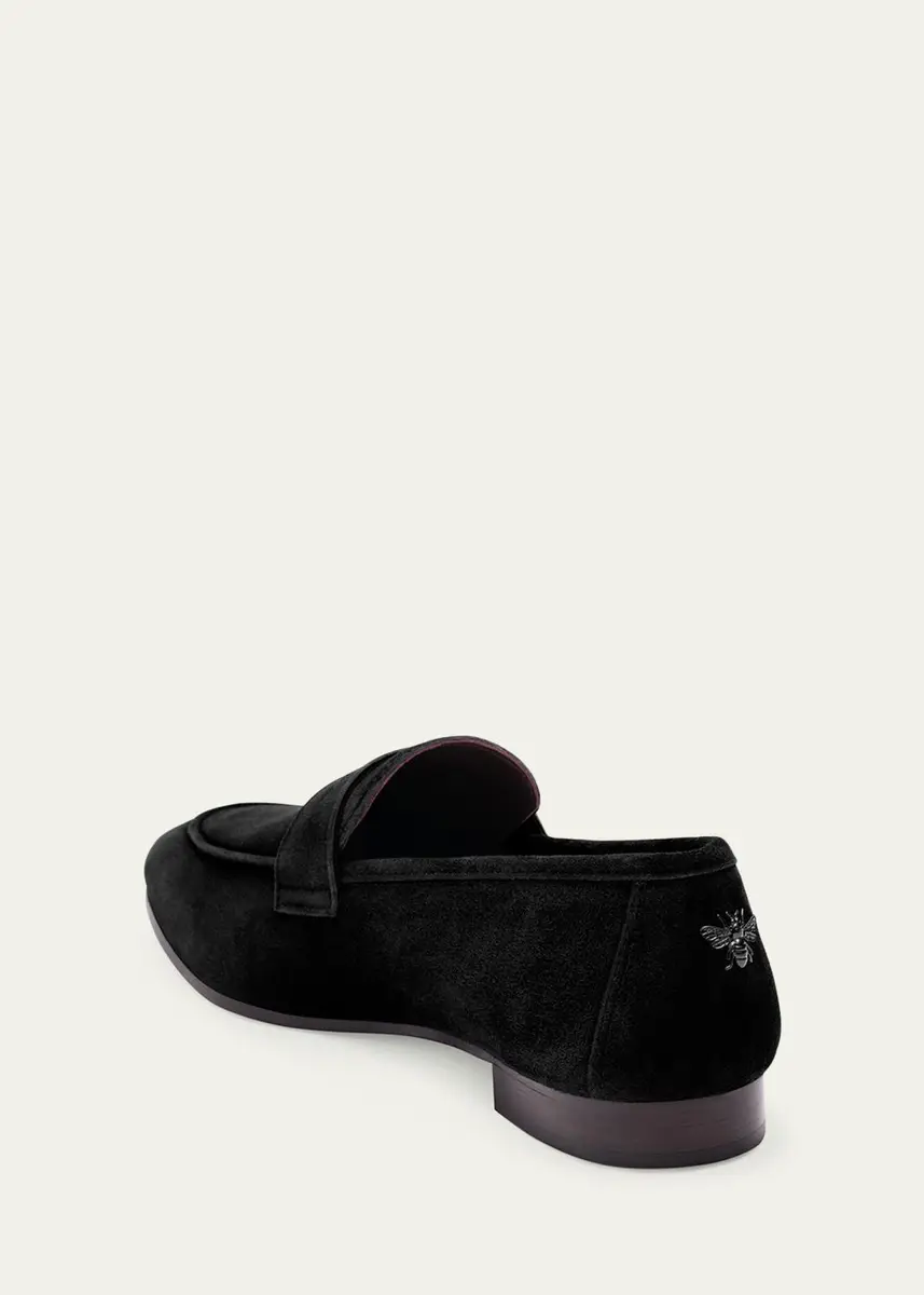 Bougeotte Suede Slip-On Penny Loafer | Thumbnail 3 Bougeotte Suede Slip-On Penny Loafer | Thumbnail 3