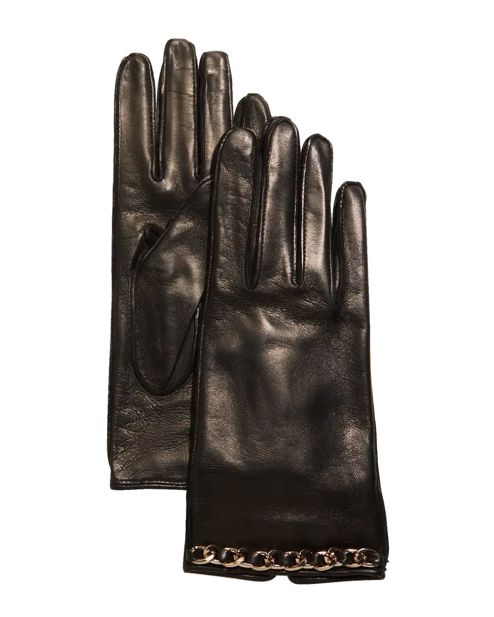 PORTOLANO Chain Napa Leather Short Gloves | Thumbnail 2 PORTOLANO Chain Napa Leather Short Gloves | Thumbnail 2