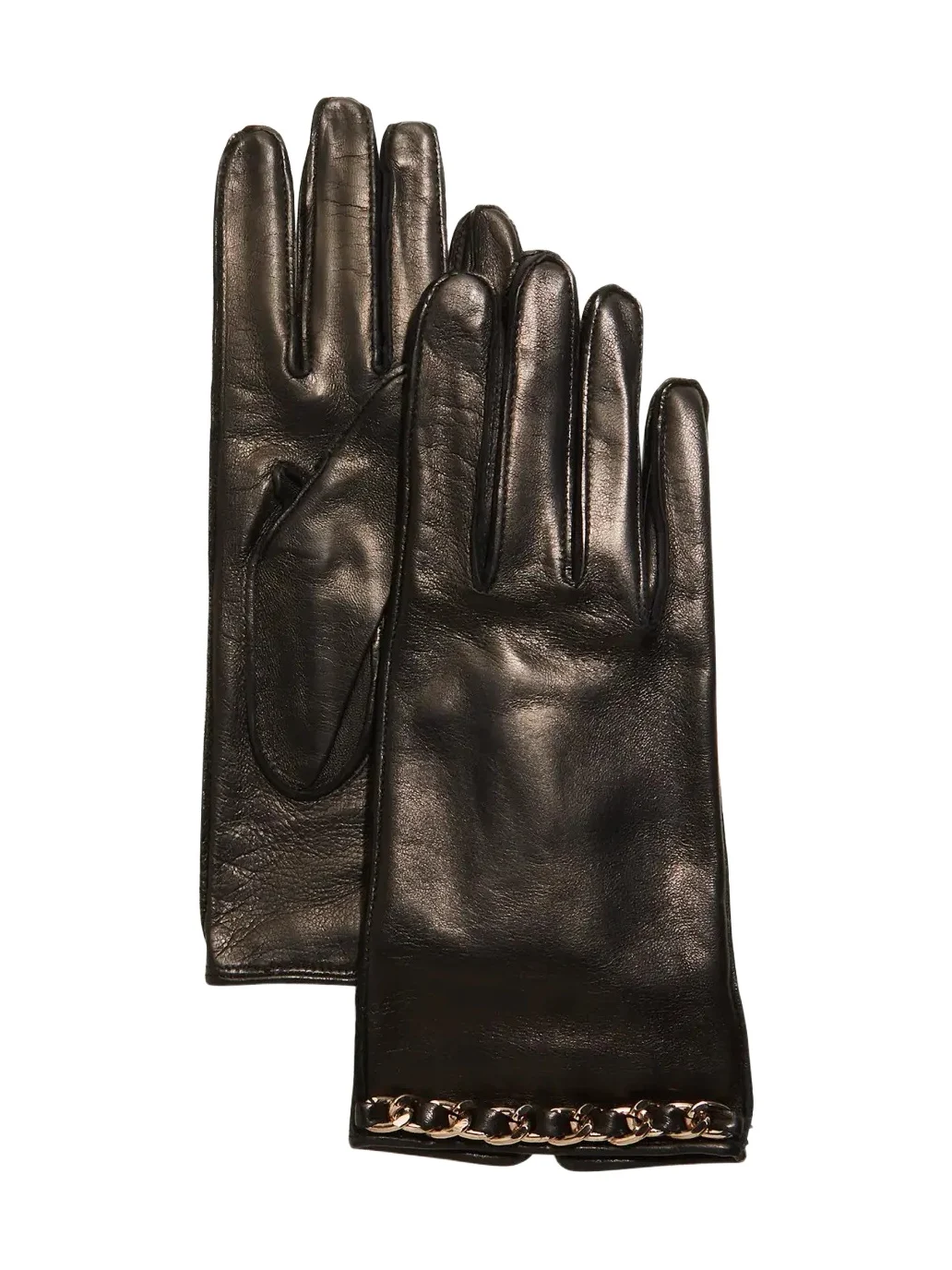 PORTOLANO Chain Napa Leather Short Gloves
