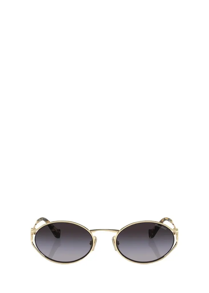 Cut-Out Metal & Plastic Oval Sunglasses